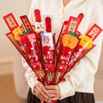 新年拍照道具2026马年毛绒糖葫芦元旦幼儿园礼物春节过年装饰布置