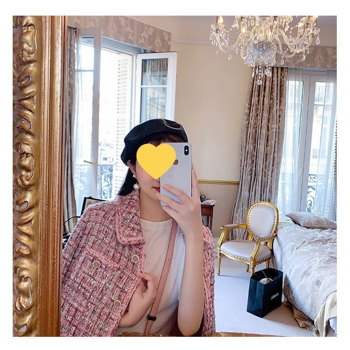 秋冬新款套装女气质名媛小香风套装洋气两件套粗花毛呢外套短裙女|undefined
