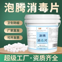六鹤84消毒片大桶量批医院食品工厂游泳池氯片含氯消毒泡腾片厂家