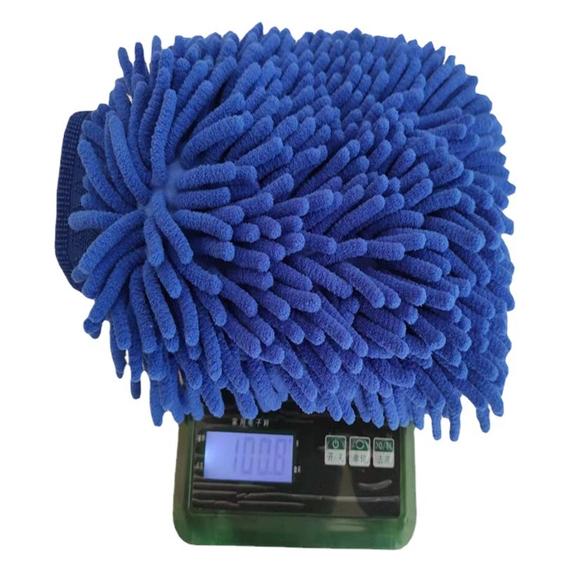 Большие 102 г зашифрованные длинные бархатные двусторонние бархатные синельные автомобильные перчатки коралловый бархат пена для мойки автомобилей Медвежья Лапа оптом