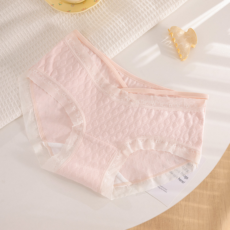 Chica japonesa sexy dopamina cómoda cintura baja pura transpirable cómoda entrepierna de algodón puro entrepierna antibacteriano entrepierna ropa interior de mujer