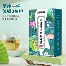 白芸豆冬瓜荷叶茶三角茶包白芸豆叶山楂决明子组合代用花草茶代发