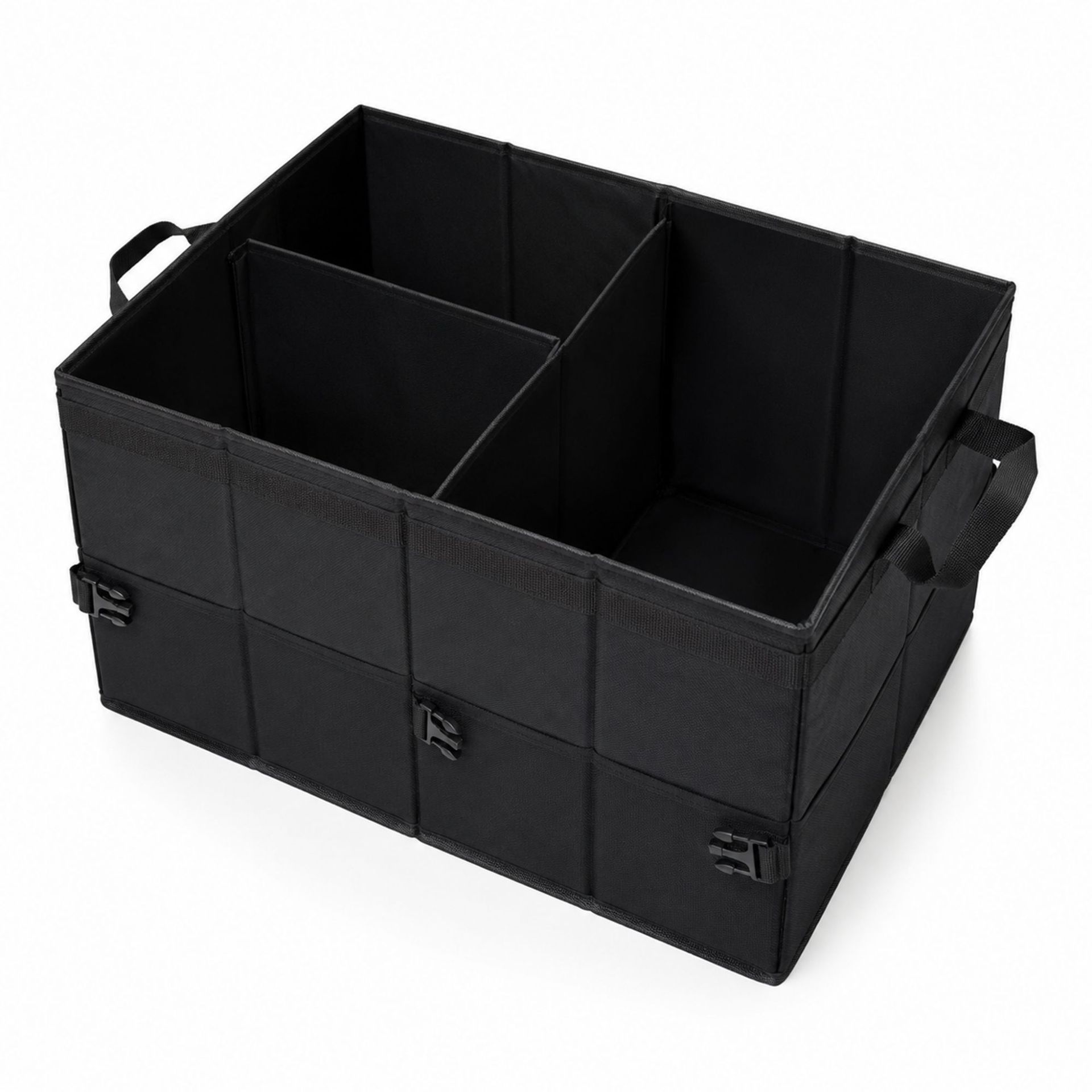 Amazon car trunk storage box with lid, foldable compartment organizer, large capacity for home and car use