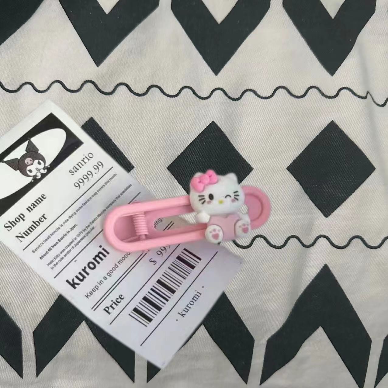 KT 고양이 타원형 클립