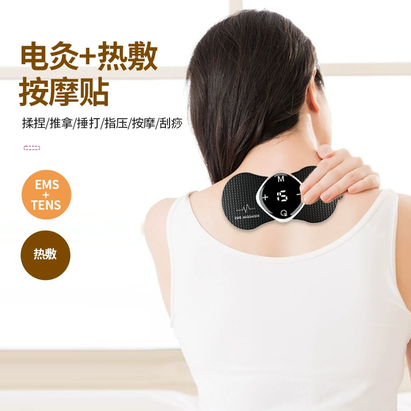 EMS Smart Тепловой шейный массаж Наклейка Беспроводной пульт дистанционного управления плеча и шеи Массаж Наклейки для рук, ног, талии, шейного массажа