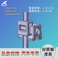 T30REC5A邊緣夾塑料卡電纜固定卡扣多種型號尼龍扎帶電纜管理電線