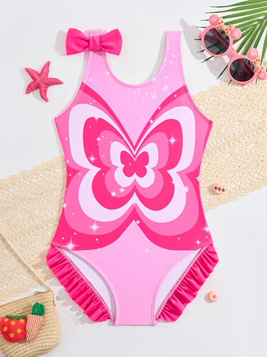 2025 Amazon Girls 'One-piece Swimsuits Cartoon cute children's swimsuits Various types of swimsuits directly supplied by manufacturers