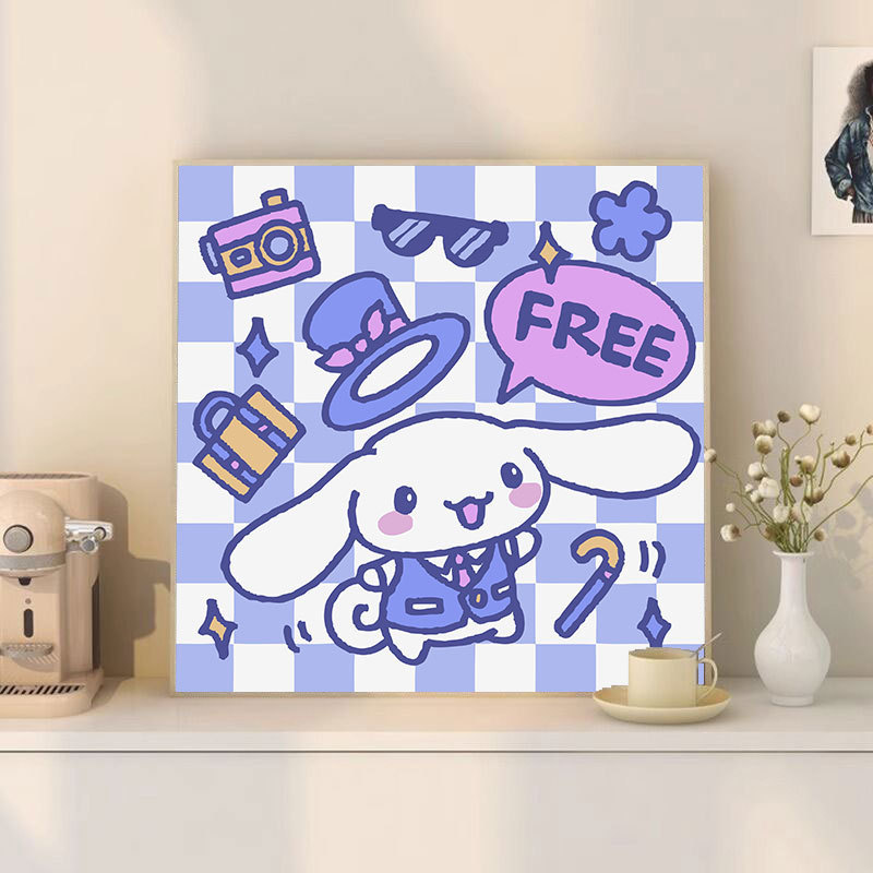 漫画 Q バージョンエッグマンパーティーシリーズ DIY デジタル油絵子供の手作り着色油絵装飾品卸売|undefined