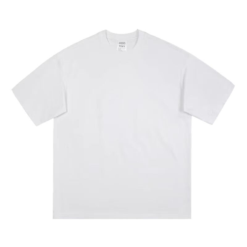 320 グラムヘビーウェイト Tシャツ半袖小さなネックラインメンズピュアコットンピュアホワイト厚手不浸透性ルーズラウンドネック男性と女性のボトリングシャツ|undefined
