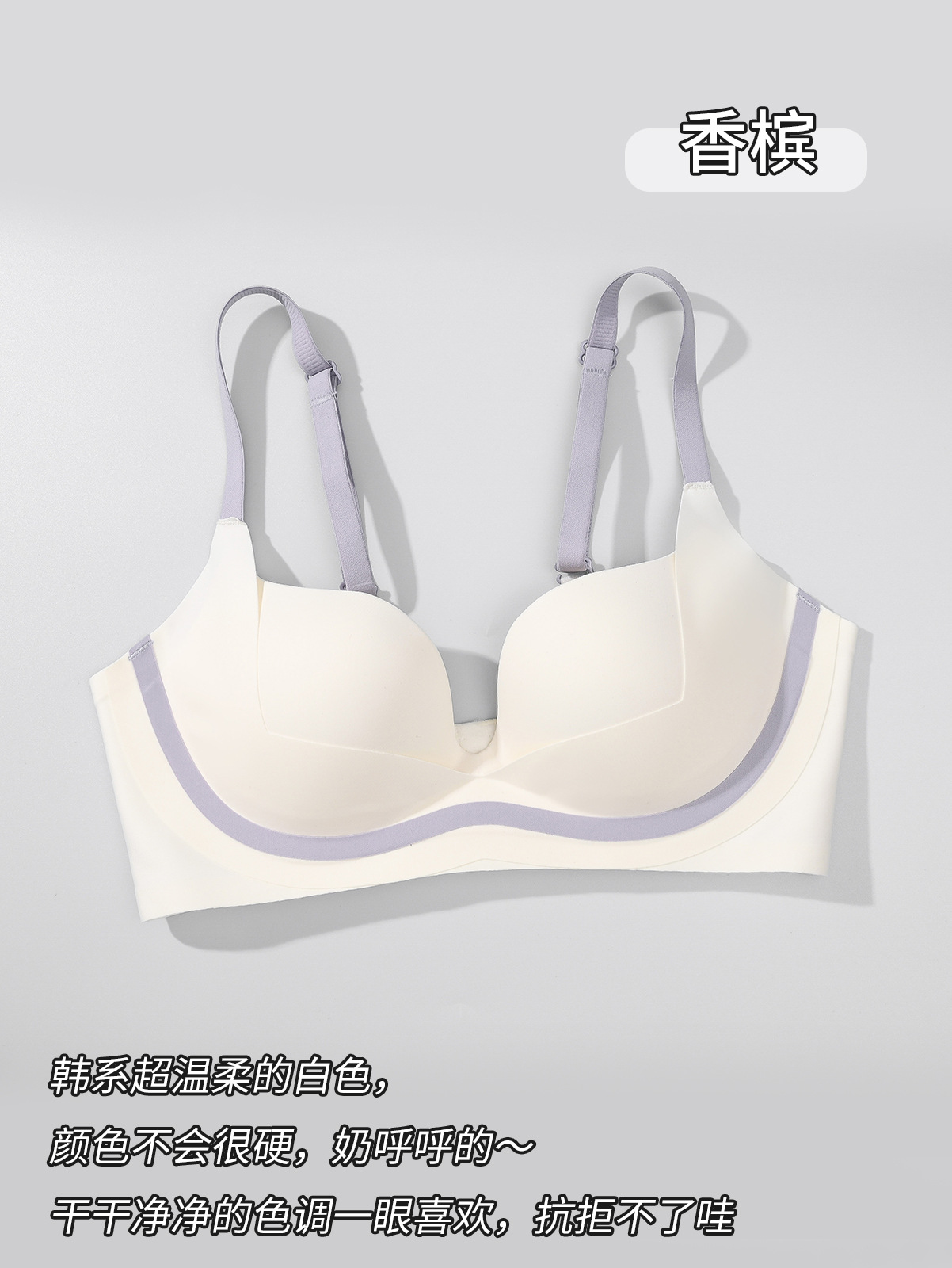 Ventas directas de fábrica comercio electrónico transfronterizo Sudeste de Asia Vietnam Tailandia damas cómodas y sin costuras sujetador de colección lateral sin costuras