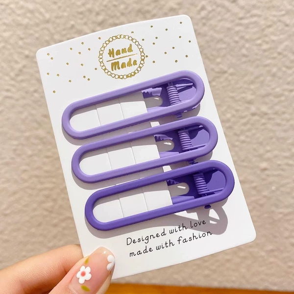 Round -shaped purple 3 piece set
