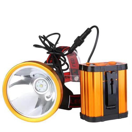 Night fishing mining lamp strong light charging LED high brightness P90 headlamp night fishing lamp 12V constant current head-mounted split battery
