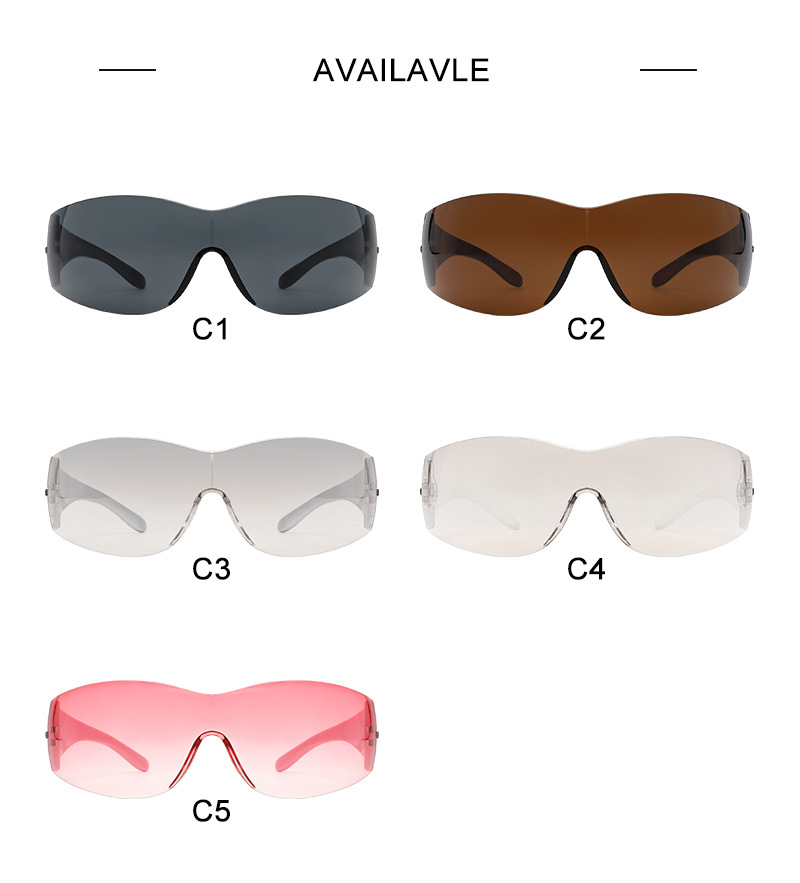 80g Weight Full Frame Glasses Structure Sunglasses Classification PC, UV400 Protection Lens Material Biker Glasses Style Casual, Outdoor, Sports Occasion Geometric, Solid Color Pattern Unisex Gender Vintage Style, Classic Style Style Grey Color Vintage Style Classic Style Geometric Solid Color PC UV400 Protection Biker Full Frame Women's Sunglasses 6