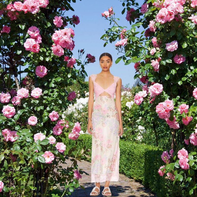 Cozy Ditsy Floral Sleeveless Maxi Sundress