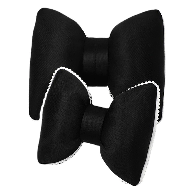 Подушка для подголовника автомобиля Милый лук Летний ледяной Шелковый подголовник Анти-усталость Автомобильная подушка для шеи Подушка для талии Женская