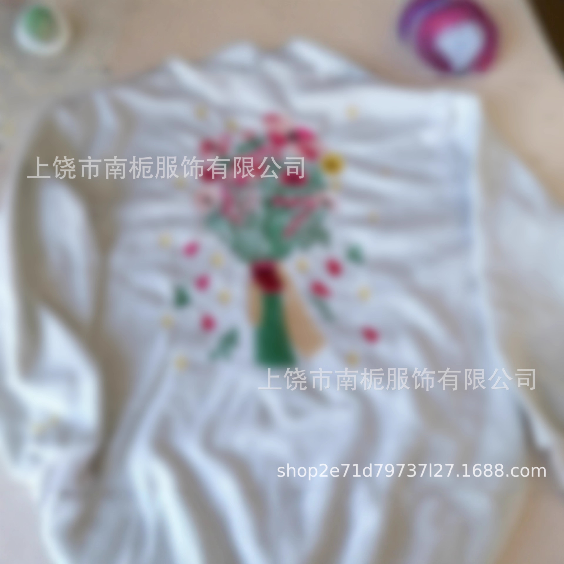 Cross-Border New European and American Size Men's and Women's Drop Shoulder Sleeve Threaded Embroidered Floral Pocket Fleece Hoodie Sweatshirt Jacket