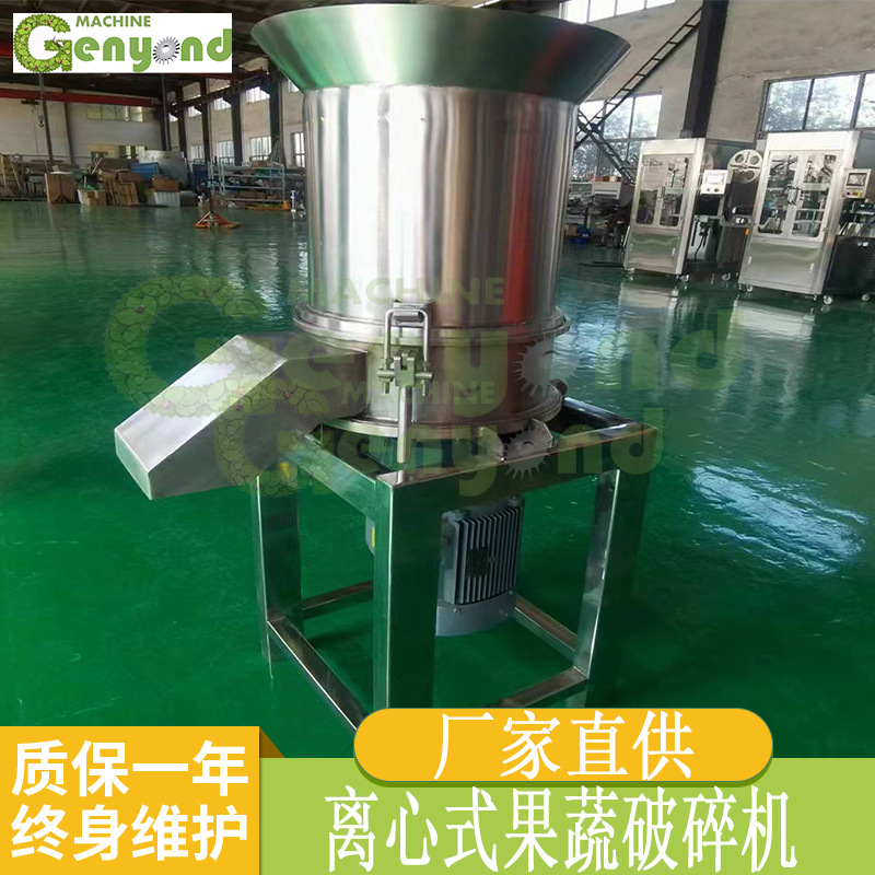 厂家供应离心式果蔬破碎机 商用大型水果蔬菜304不锈钢研磨破碎机