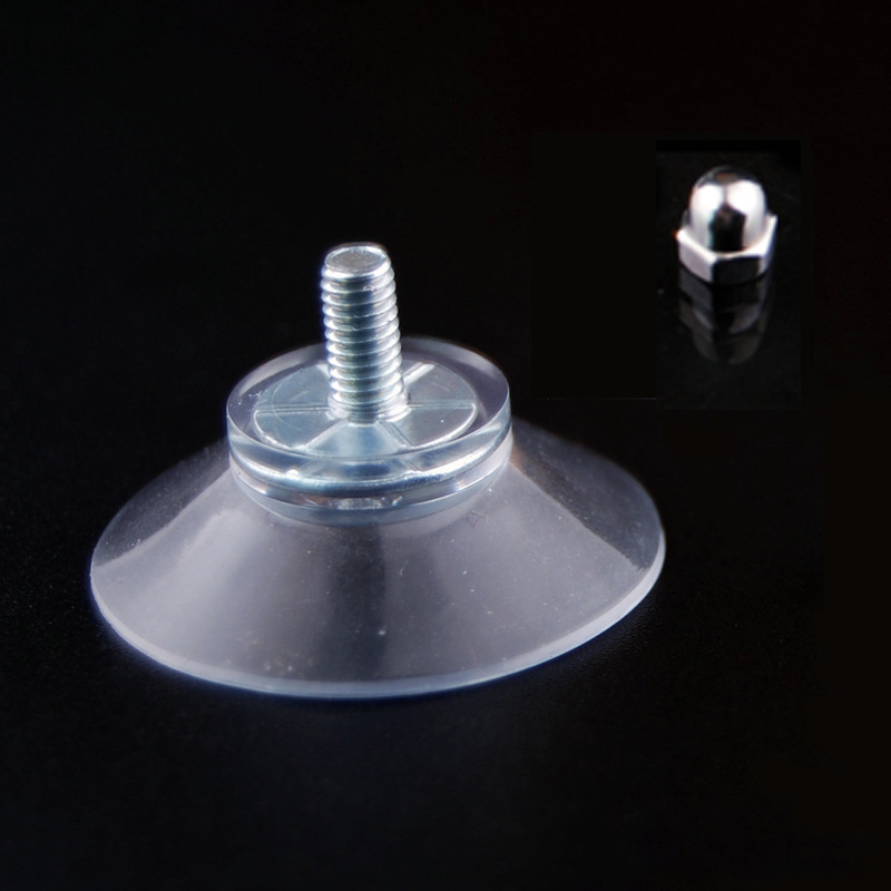 4cm transparente fuerte ventosa gancho M4 tornillo varilla tuerca de plástico almohadilla del pie fijo almacenamiento transfronterizo e-commerce venta caliente