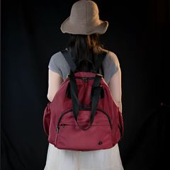 新款大容量旅行双肩包韩版高级感简约实用单肩包妈咪包出差包