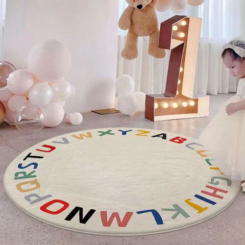 Thick Round Computer Chair Mat Living Room Bedroom Swivel Chair Mat, Study Room Home Office Chair Gaming Chair Foot Mat