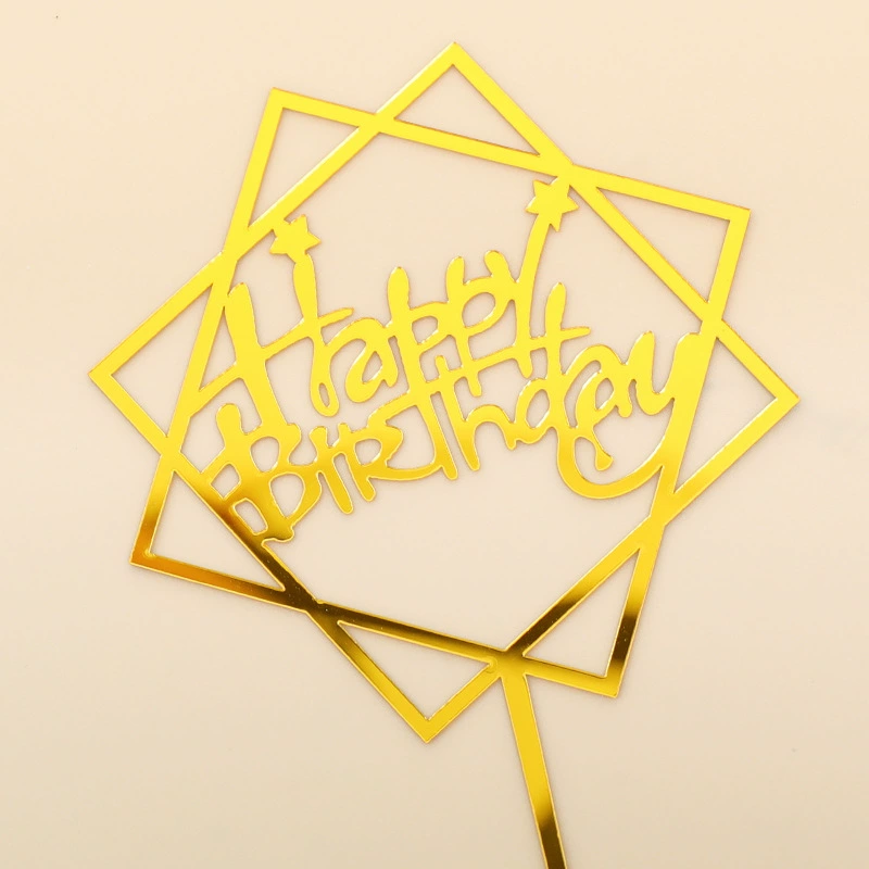 Украшение для торта «Happy Birthday», вставной декор, креативные вставные украшения для дня рождения
