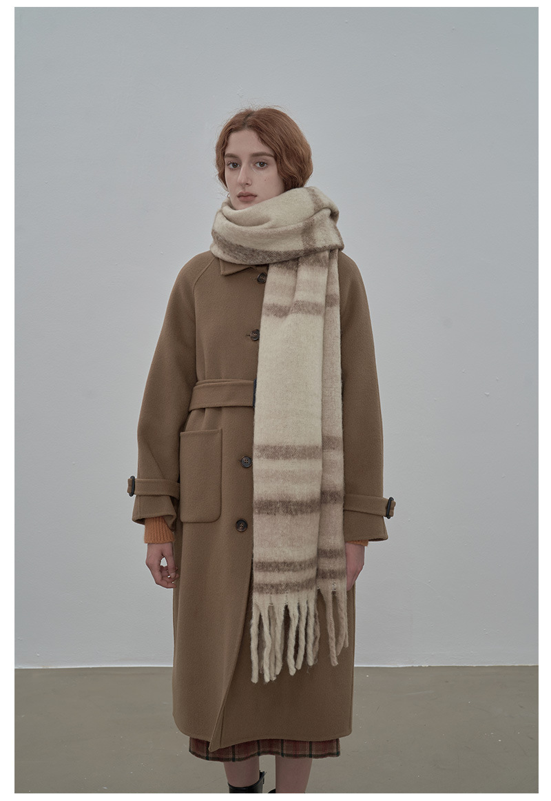 Klassischer Damen Schal Aus Webpelz Kaschmir Für Den Winter_voghion.com