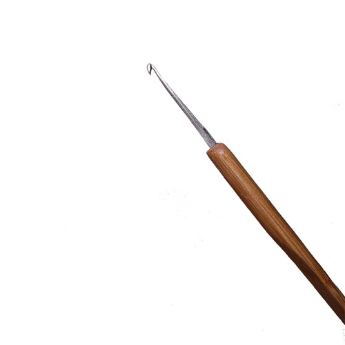 New bamboo handle metal head crochet hook, bamboo handle aluminum crochet hook, yarn needle carbon fiber dreadlock crochet hook, direct sale from the manufacturer