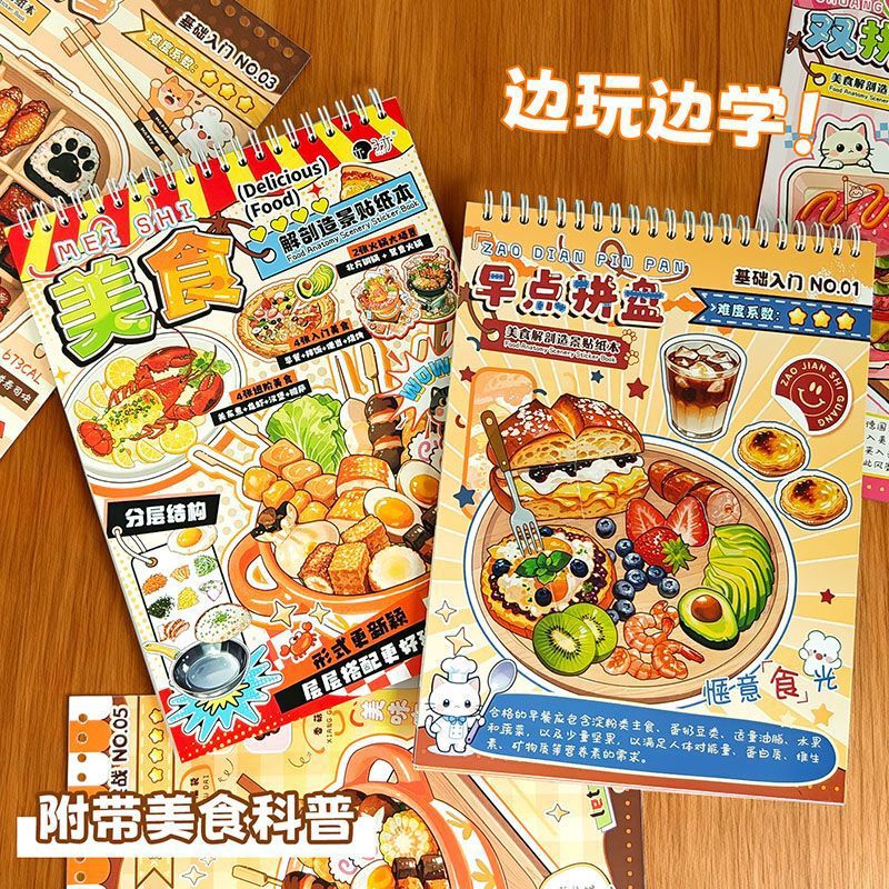 Vintage-Style Food Anatomy Stickers Japanese Ins-Style Dessert Planner Decoration Sticker Tutorial Vintage-Style Food Anatomy Stickers Japanese Ins-Style Dessert Planner Decoration Sticker Tutorial
