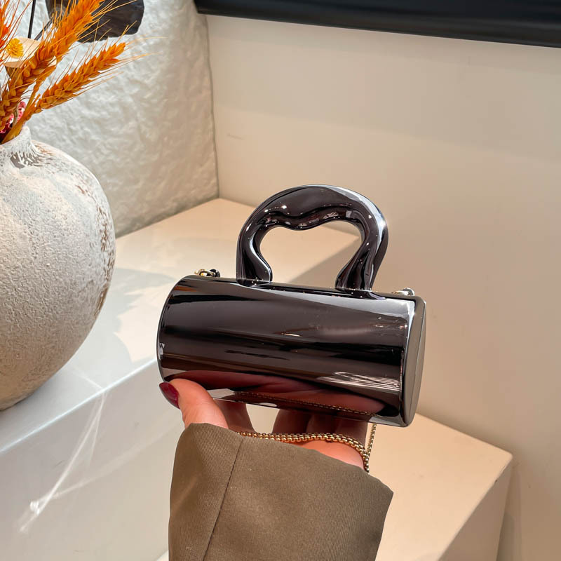 Elegante borsa a tracolla in acrilico per donna a cilindro_voghion.com