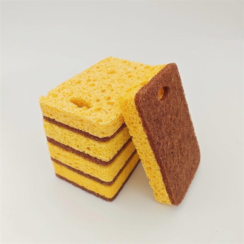 Leche de madera natural, paño de algodón, lavado de platos, limpieza de esponja, sisal, pulpa de madera, estropajo de algodón, esponja absorbente, limpieza mágica