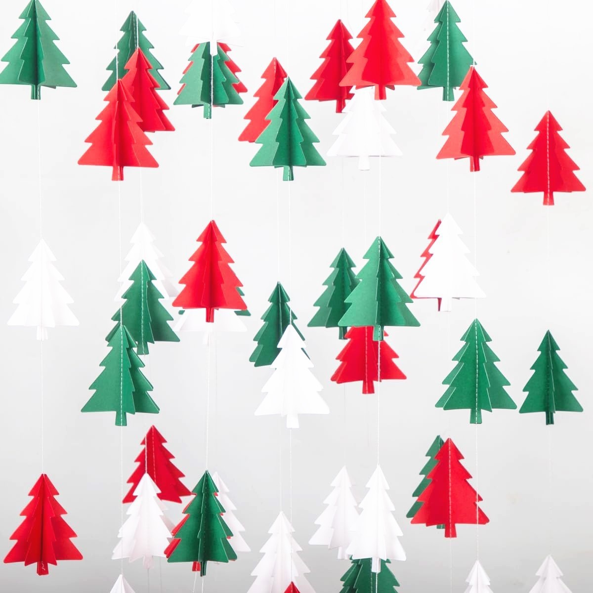 4 meters long Christmas tree flower string Christmas party flower decoration ribbon hanging decoration atmosphere decoration supplies