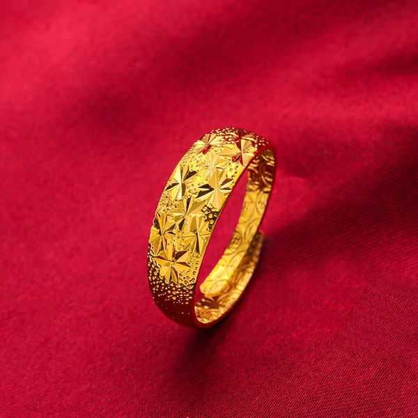 Brass glossy ring for men and women