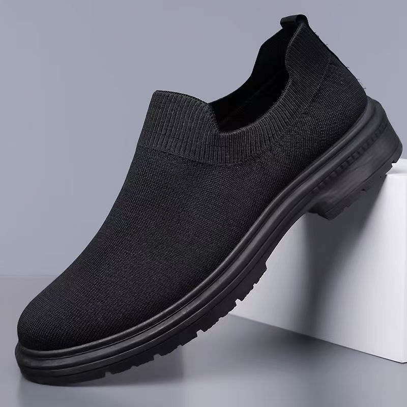 Cross-Border Hot-Selling 2026 Summer Fly-Knit Mesh Men's Shoes, Breathable and Comfortable, Soft-Soled Casual Slip-On Sock Shoes Cross-Border Hot-Selling 2026 Summer Fly-Knit Mesh Men's Shoes, Breathable and Comfortable, Soft-Soled Casual Slip-On Sock Shoes