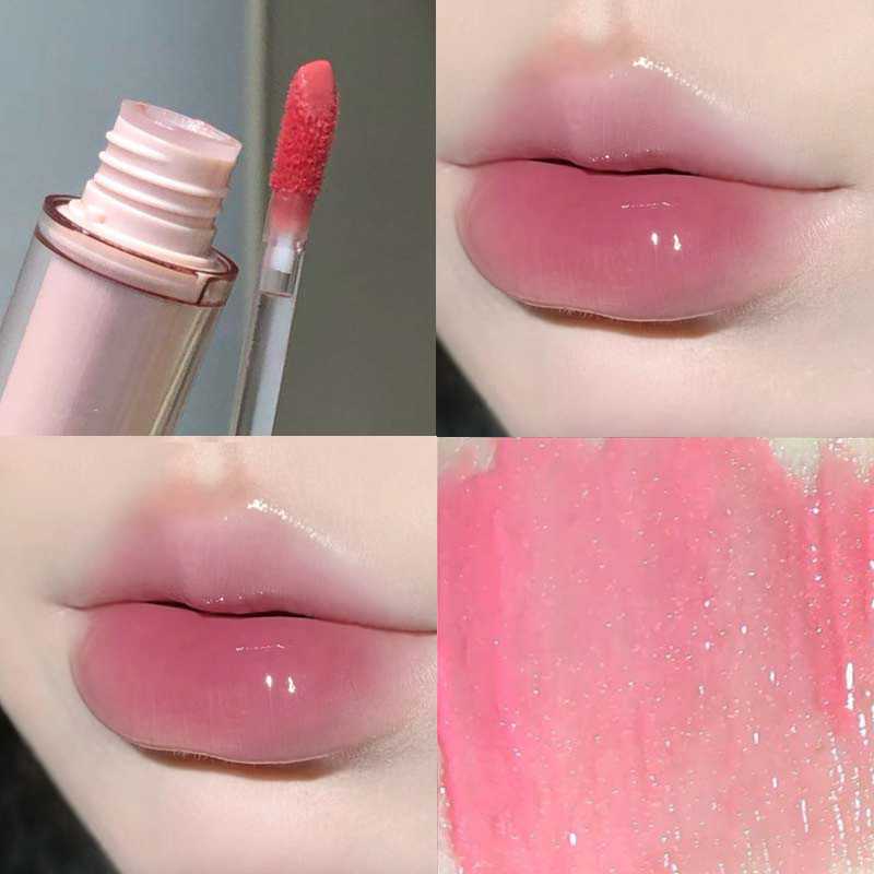 HERORANGE, esmalte de labios con espejo de luz de agua hidratante, atmósfera de primavera, brillo de labios transfronterizo blanco