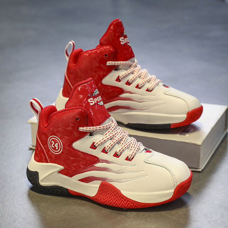 Special Offer Children's High-Top Shoes, Non-Slip Running Shoes, Autumn Basketball Shoes, Sneakers, Trendy Sports Shoes, Medium and Large Children's Men's Shoes