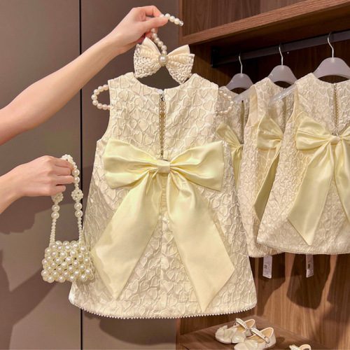 2024 New Stylish Spring Summer Children's Girls Dress French Dress Girl Blouse Dress Princess Dress