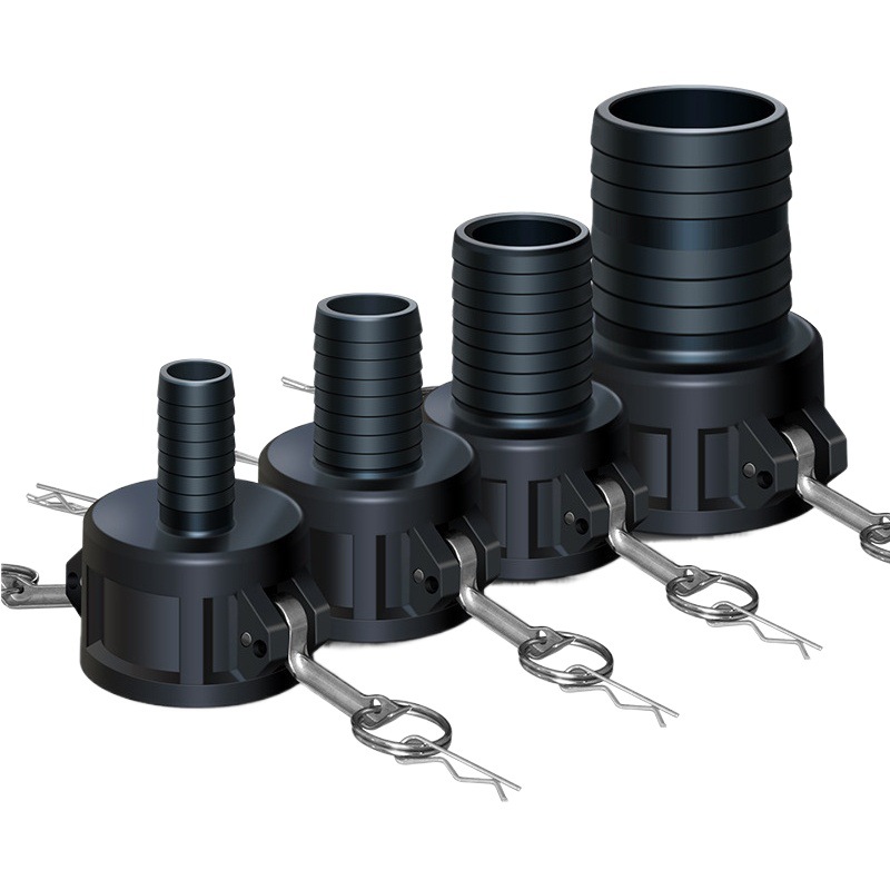 Accesorios de la válvula del barril de la tonelada del ibc c-mecanografíe el conector rápido 1 pulgada 1,5 pulgadas de 2 pulgadas de reducción rápida a la manguera de 25-50m