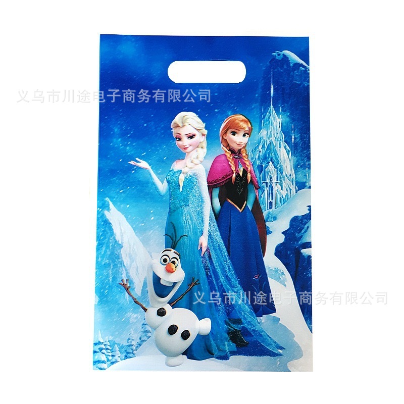 Fábrica directa bolsa de regalo de dibujos animados para niños fiesta de cumpleaños bolsa de regalo película perlada bolsa de regalo PE ahora