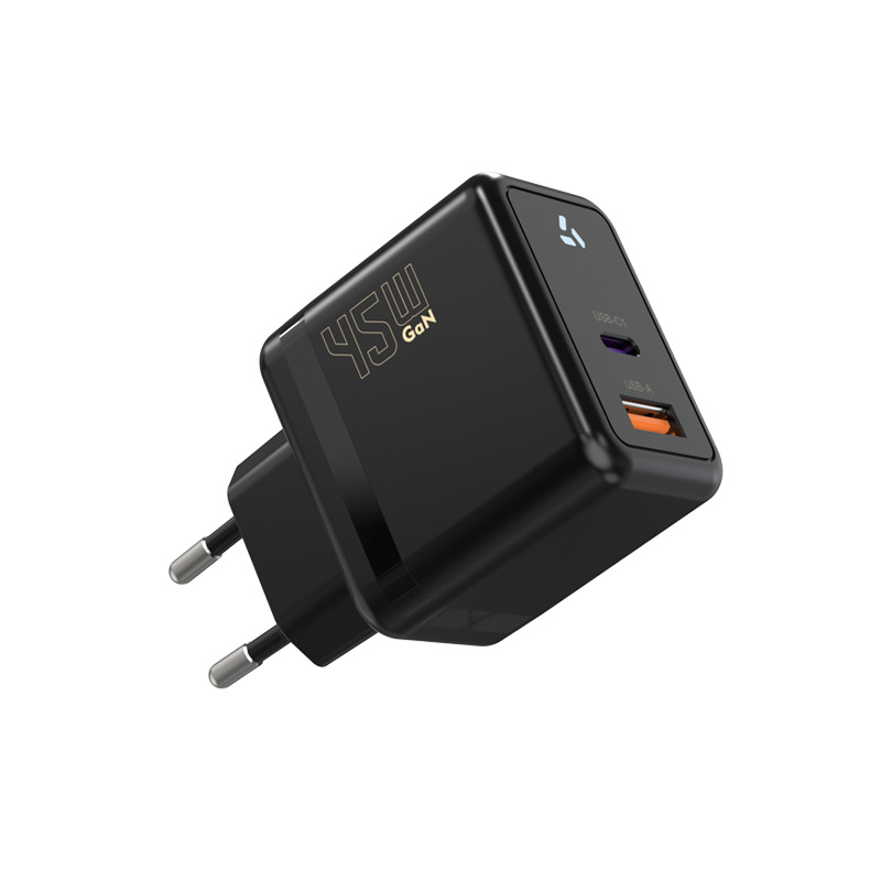 Certificado CE 45W Euro Transfronterizo Amazon Super Fast PD Cargador A + Cpuerto 45W Cargador de GaN