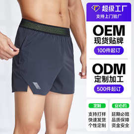 源头超级工厂加工定制来图打样贴牌加印logo外贸户外速干运动短裤