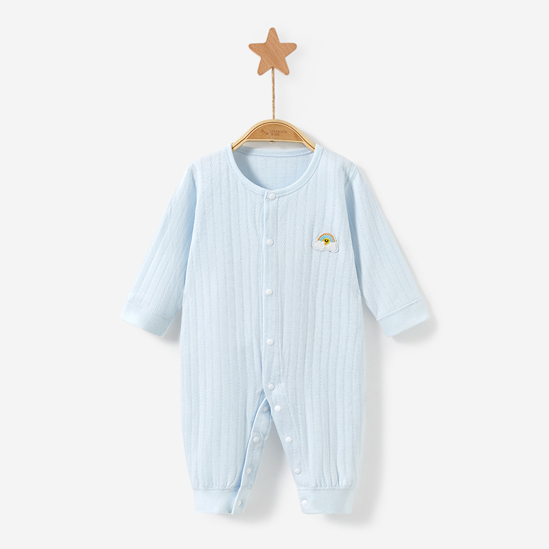 Mono de bebé primavera y otoño verano hombres y mujeres recién nacidos algodón fino otoño ropa Luna Llena niño mameluco traje ropa de bebé image 7