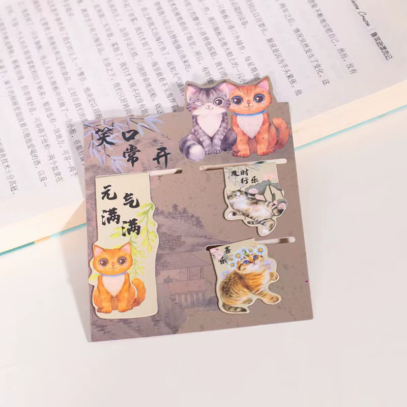 Магнитная закладка для книг Creative Alien Bookmark Cute INS Wind Cartoon Bookmark Student Двусторонняя бумажная страница Fip
