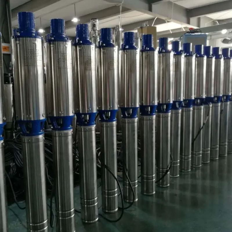 Fuente 7.5KW gran flujo QJ DC bomba de pozo profundo llenado rápido de agua bomba de ahorro de energía bomba sumergible