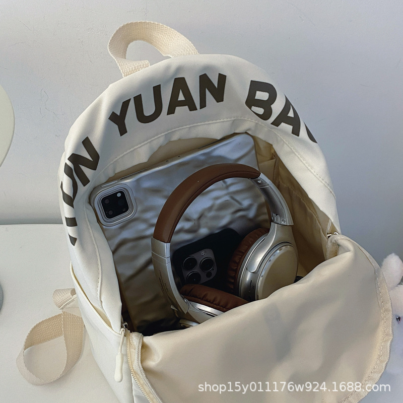 Mochila INS de estilo japonés para niñas, estudiantes de secundaria, mini mochila simple y versátil, mochila pequeña ligera para salidas de primavera, informal.