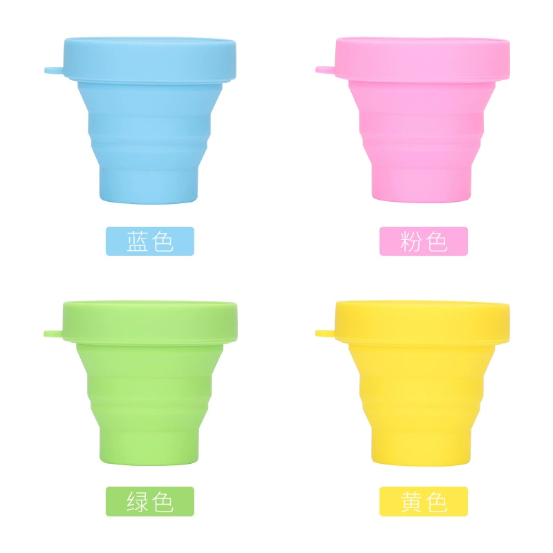 Outdoor Travel Folding Water Cup Silicone Rinse Cup Available Traveling Mini Water Cup Portable Compressed Folding Cup