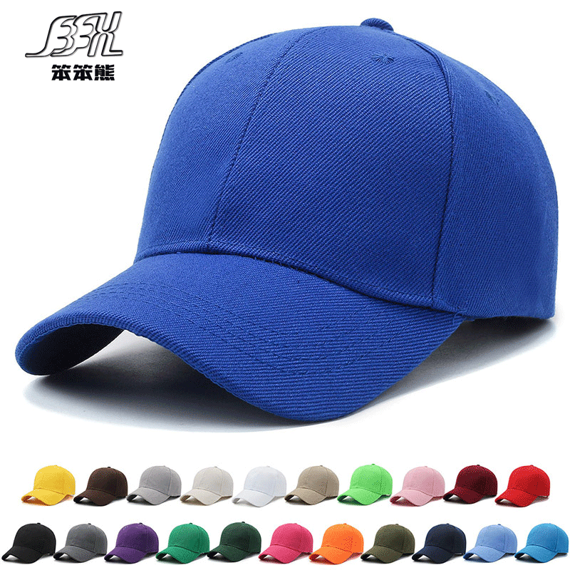 2022 spring new wool green light board baseball cap Korean simple fashion outdoor casual cap sunscreen