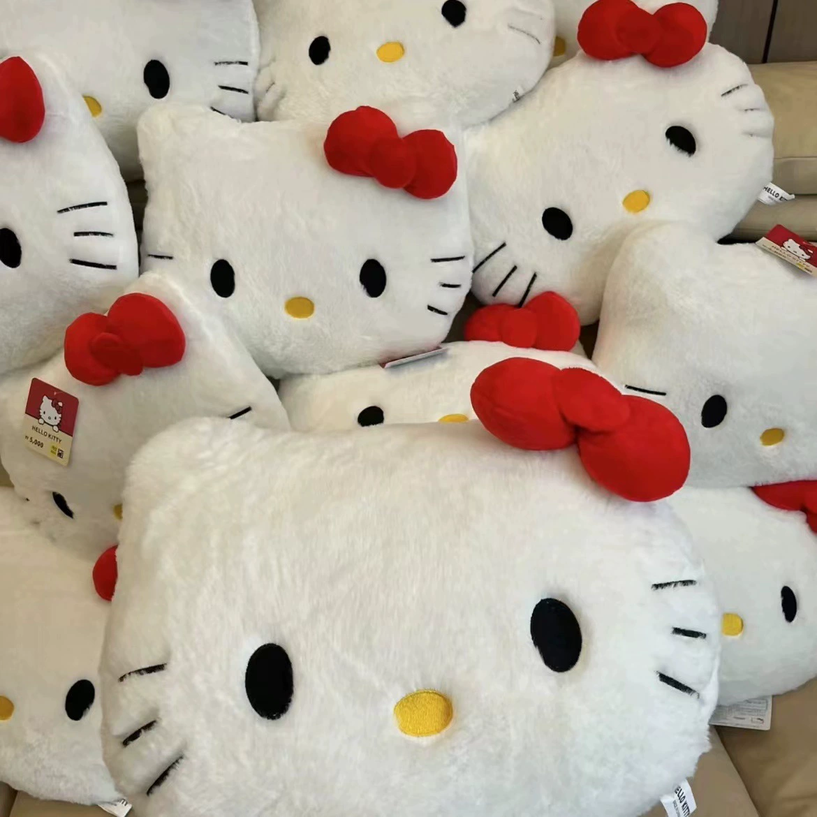 Мягкая подушка Plush Hello Kitty, качественная мультяшная декоративная, 40/50/60 см