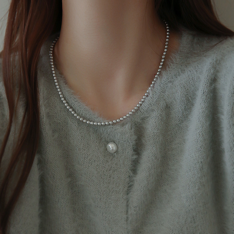 4mm+ sterling silver ingot buckle (45cm)