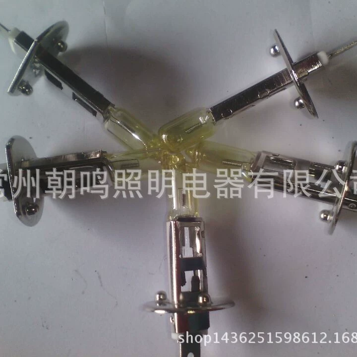 Высококачественная Автомобильная фара «H1 12V55W кварцевая Золотая галогенная лампа» оптом, прямые продажи