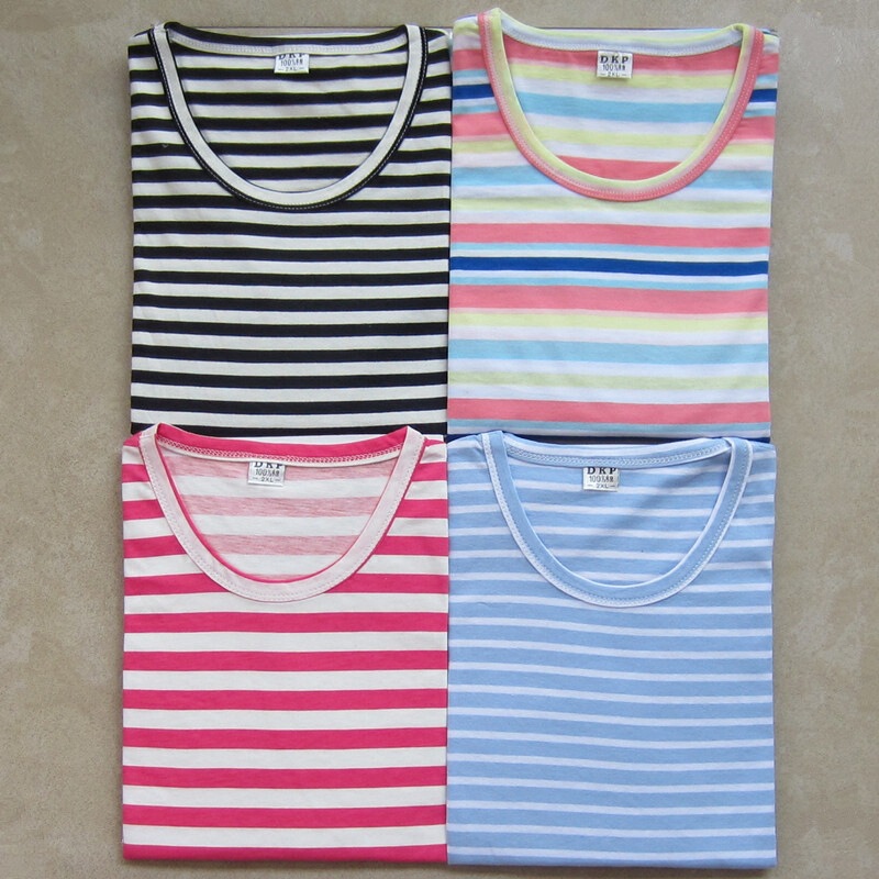A generation of spring and autumn round neck long sleeve T-shirt mother T-shirt for the elderly bottoming shirt stripes loose spring A generation of spring and autumn round neck long sleeve T-shirt mother T-shirt for the elderly bottoming shirt stripes loose spring